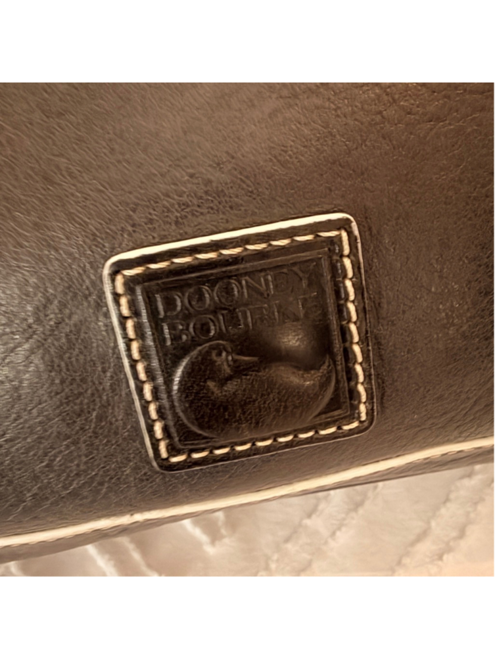Dooney & Bourke Florentine Shopper Tote Gray Leather Shoulder Bag Tassels - Picture 14 of 17